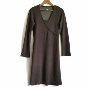 Horny Toad Tomboy Faux Wrap Long Sleeve Dress Sz M